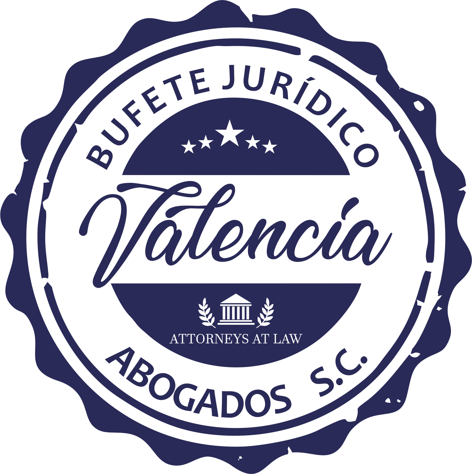 Logo valencia abogados azul